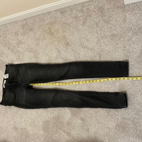 Hollister black super skinny jeans, low rise three button size 1/w 25 - Picture 2 of 8